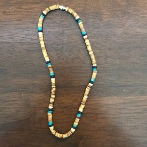 Wood bead choker
